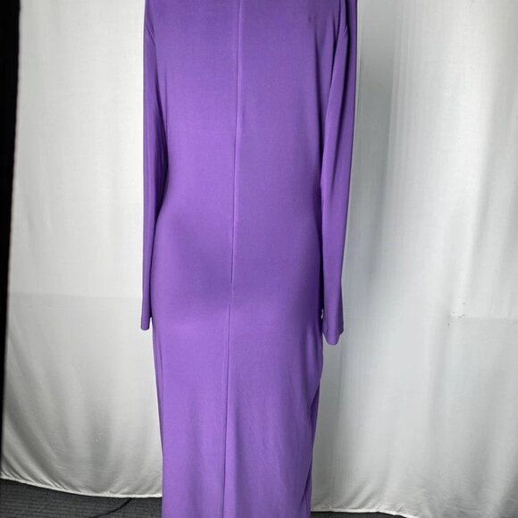 NEW JOSEPH RIBKOFF  Bodycon Midi Dress – Size 10 – Mystic Purple – Jewel Neck - Picture 8 of 11